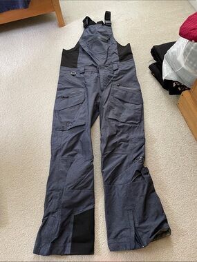 Men's Saga Outerwear Dark Gray Snow Bib Overalls
